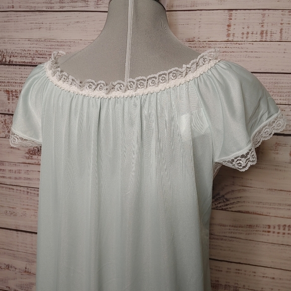 Vintage Maxi Lace Nightgown Size M - Picture 6 of 10